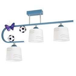 Niebieska lampa sufitowa football III