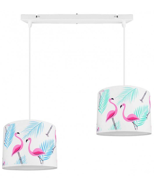 Lampa wisząca do pokoju dziewczynki Flaming 2 