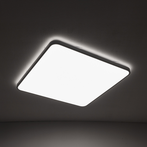 Plafon lampa sufitowa AGNES SQUARE LED 64W biały IP44 szer. 63cm ciepła 3000K
