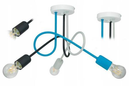 Lampa sufitowa do pokoju dziecięcego Mondo 3