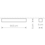 Lampa sufitowa SOFT GRAPHITE 60cm