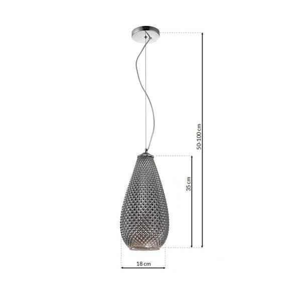 Lampa wisząca kropla PETRA chrom ML5480