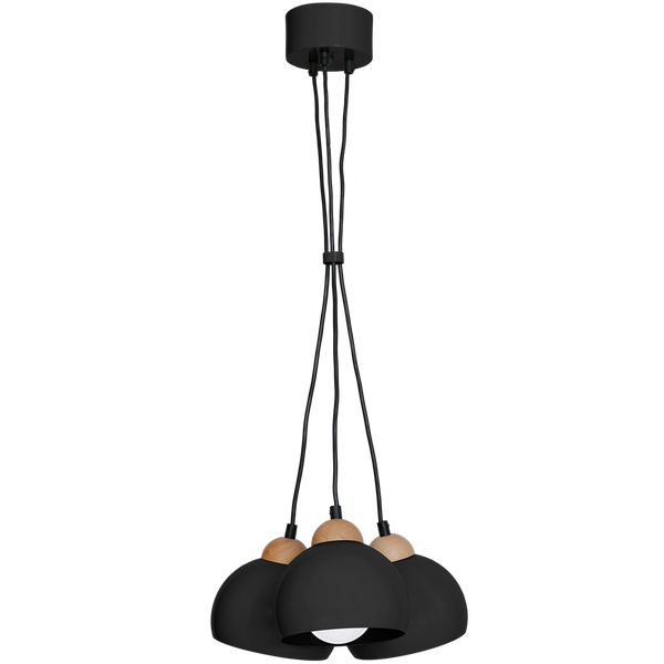 Lampa wisząca nowoczesna zwis kula DAMA I czarny śr. 15cm