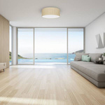 Lampa sufitowa MARSHALL WHITE / RATTAN 2xE27