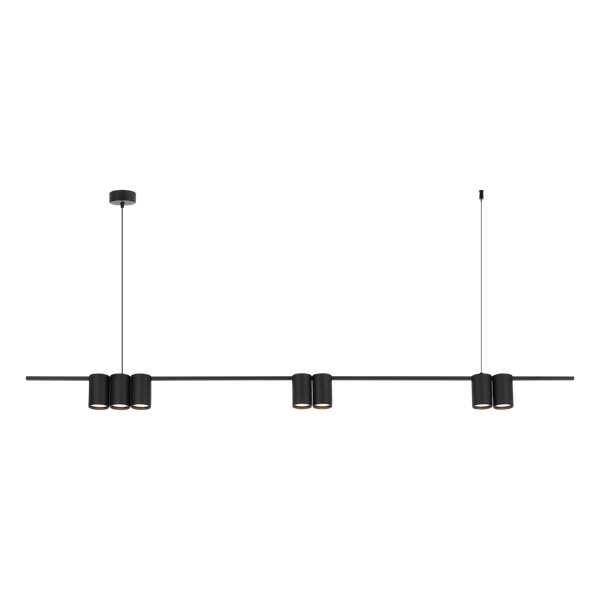 Lampa wisząca (listwa) GENESIS BLACK 7xGU10