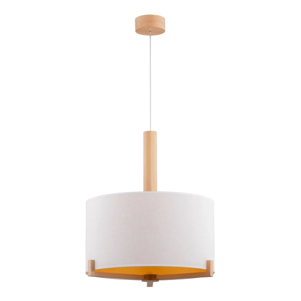 Lampa wisząca ALFA FORTA DREWNIANA 1xE27 45cm | 61199
