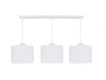 Nowoczesna biała lampa wisząca złoty środek Mirror Line White 3