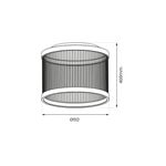 Lampa sufitowa Guarda 43W LED śr. 51cm