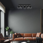 Lampa Sufitowa DANTE, MLP7358, czarny/chrom, 5x8W LED GU10