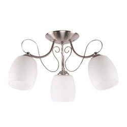Lampa sufitowa białe szklane klosze Amba 33-78025