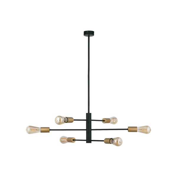 Lampa wisząca loftowa ROTOR VI E27 60W wys. 83cm | czarny