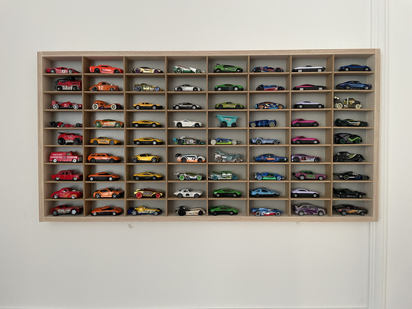 Półka na resoraki Hot Wheels drewniana organizer do pokoju dziecka 72SZ