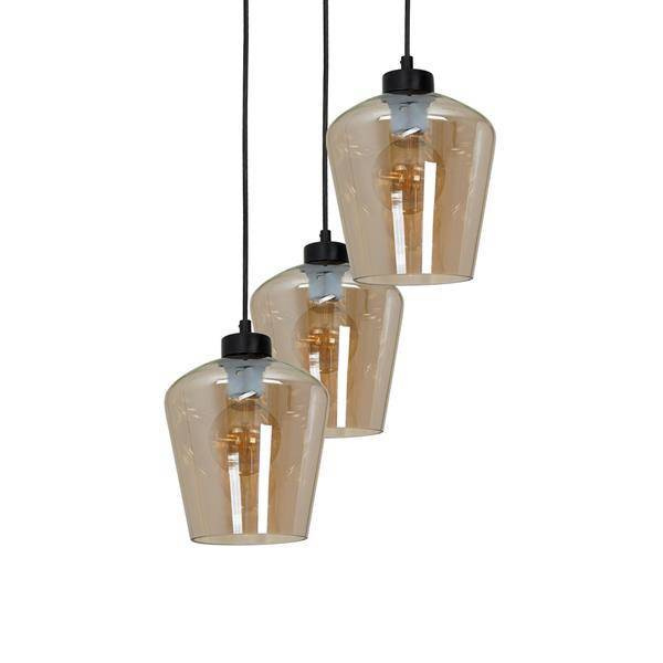 Nowoczesna lampa wisząca koło SANTIAGO AMBER MLP6613
