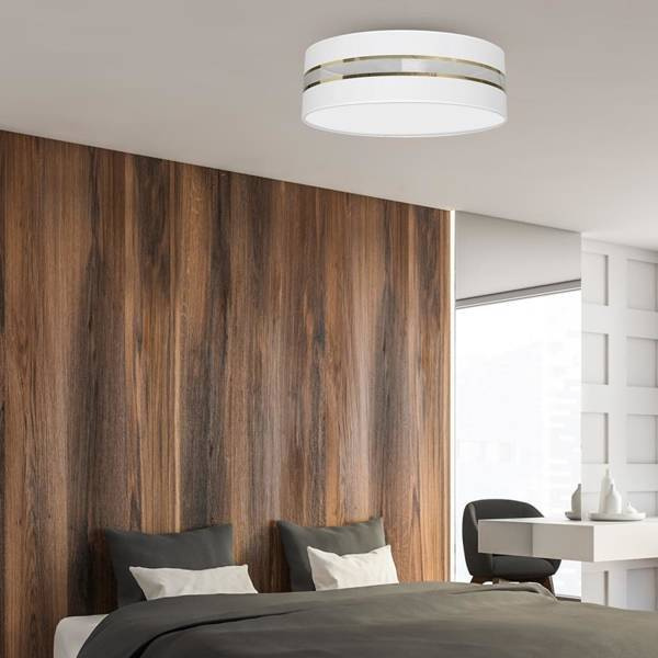 Lampa Sufitowa ULTIMO WHITE, MLP7352, 60 cm, biały/transparentny/złoty, 3x60W E27