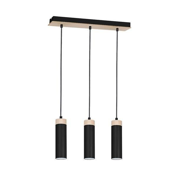 Nowoczesna lampa Wisząca Pedro Black 3xGU10 MLP4261