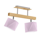 Lampa do pokoju dziewczynki różowe abażury Astir 