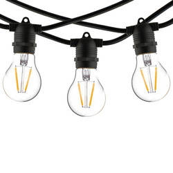 Girlanda ogrodowa FESTOON LIGHTS dł. 9M 15x E27 max. 15W | czarny