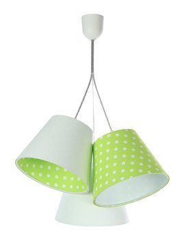 Lampa do pokoju dziecięcego potrójna w kropki