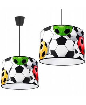 Lampa do pokoju dziecka z motywem piłkarskim z abażurem