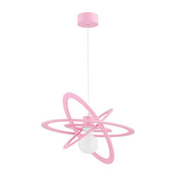 Lampa dziecięca różowa ORLANDO BLUE E27 wys. 90cm | pink