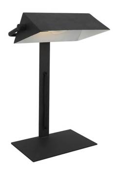 Lampa gabinetowa/biurkowa BANKIER 41-78339 czarna 1x40W E14