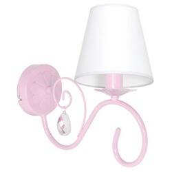 Lampa ścienna do pokoju dziewczynki różowa SARA PINK 1xE14 MLP1050