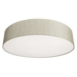 Lampa sufitowa plafon z abażurem TURDA VII szary/srebrny śr. 78cm