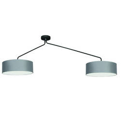 Lampa wisząca FALCON 6x 25W E27 wys. 65cm | srebrny