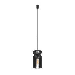 Lampa wisząca KYMI BLACK B szer. 16 cm 10574 drewno | Czarna