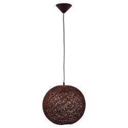 Lampa wisząca pleciona zwis ABAKA wenge śr. 35cm