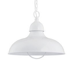 Lampa wisząca zwis retro KITCHEN biały śr. 40cm