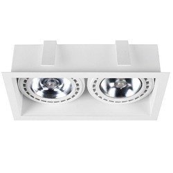 Lampa wpuszczana dwupunktowa MOD WHITE II