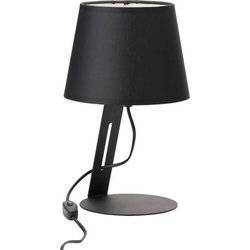 Nowoczesna lampa stołowa/ nocna GRACJA 5133 czarna 1xE27