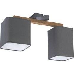 Nowoczesna lampa sufitowa TORA GRAY 4165 2xE27