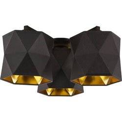 Nowoczesna lampa sufitowa do domu i biura SIRO BLACK 1042