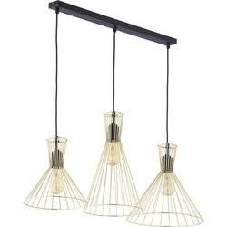 Nowoczesna lampa wisząca SAHARA 3352 czarny/złoty