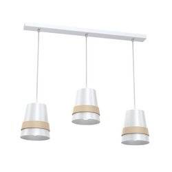 Nowoczesna lampa wisząca listwa VENEZIA WHITE 3xE27 MLP5438