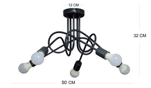  Lampa dziecięca żółta Mondo 5 Loft