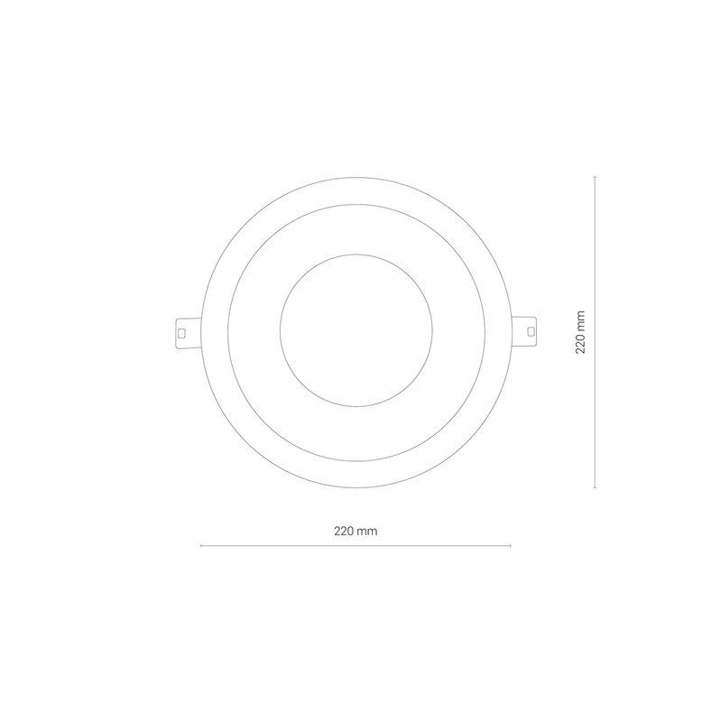 Downlight lampa sufitowa wpuszczana KEA 40W LED 3000K | biała