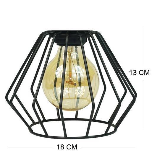 LAMPA WISZĄCA SUFITOWA PLAFON KWADRAT DIAMENT CZARNA MODERNO