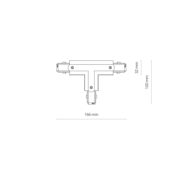 Łącznik CTLS POWER T CONNECTOR RIGHT-2 BLACK (T-R2)