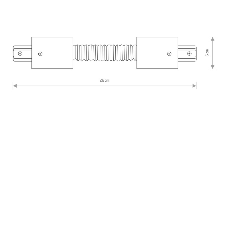 Łącznik PROFILE RECESSED FLEX CONNECTOR BLACK