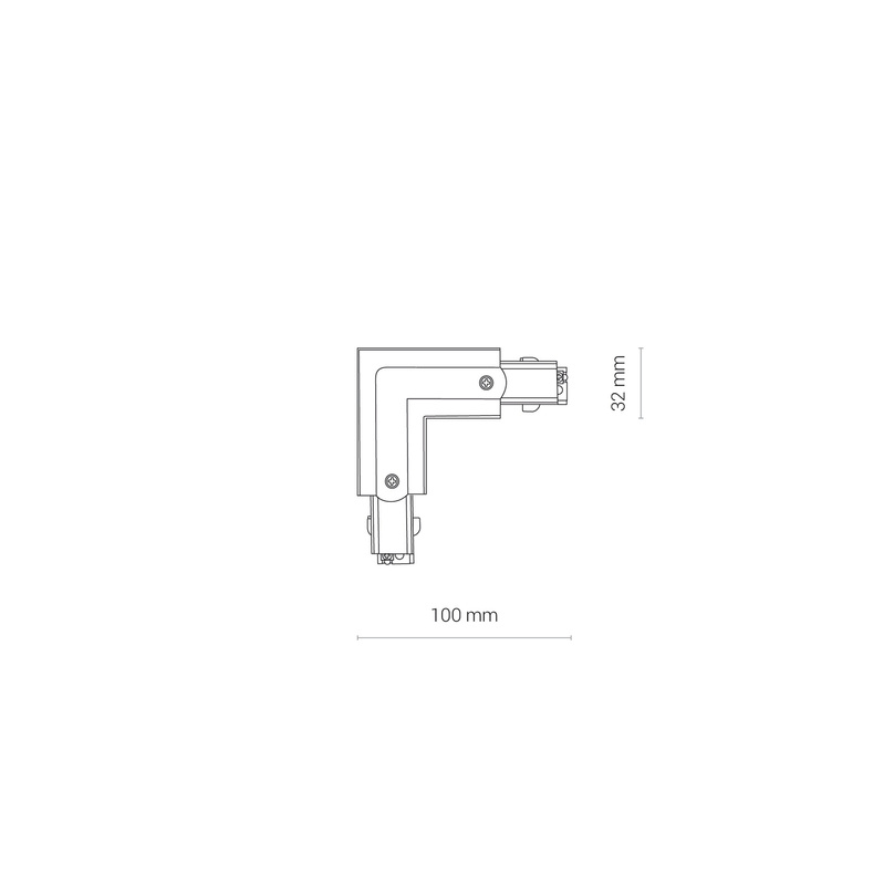 Łącznik kątowy 90 stopni CTLS POWER L CONNECTOR LEFT WHITE (L-L)