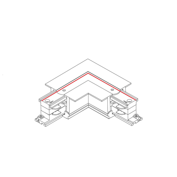 Łącznik kątowy CTLS RECESSED POWER L CONNECTOR LEFT L-L 8684