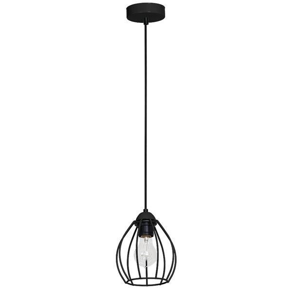 Lampa Wisząca INDUSTRIALNA DON BLACK 1xE27 MLP748