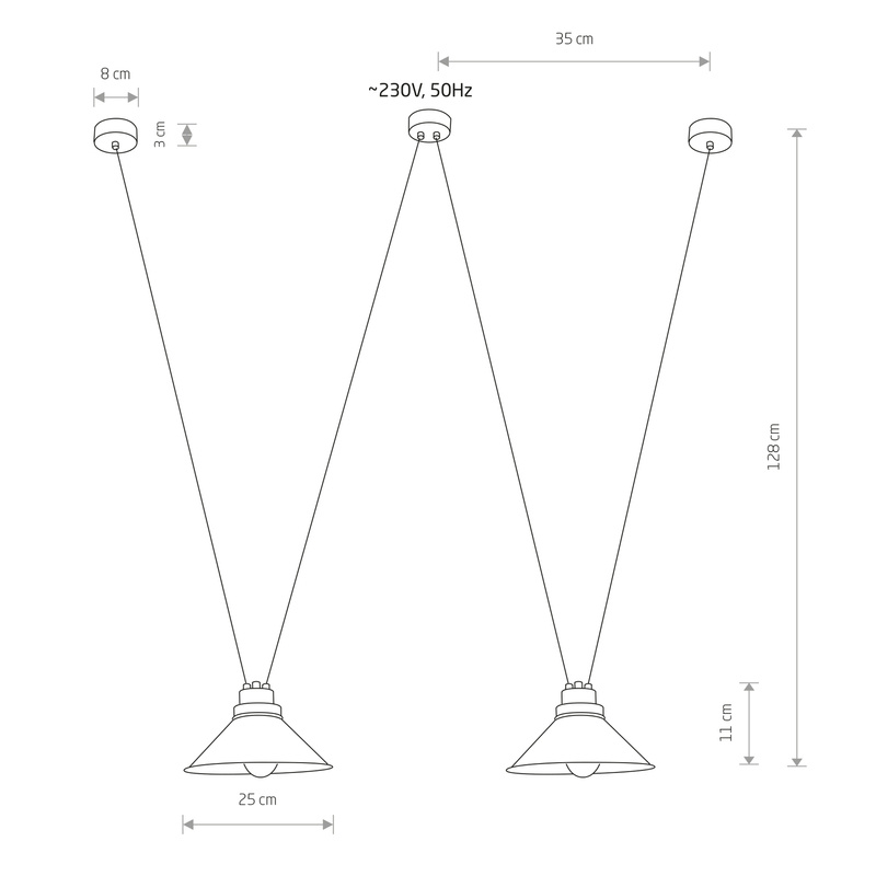 Lampa do jadalni PERM II