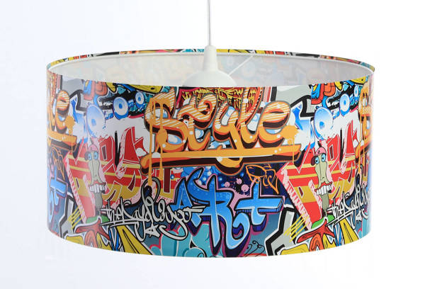 Lampa do pokoju chłopca i dziewczynki Graffiti