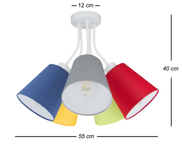 Lampa do pokoju dziecięcego kolorowa Bloom 5