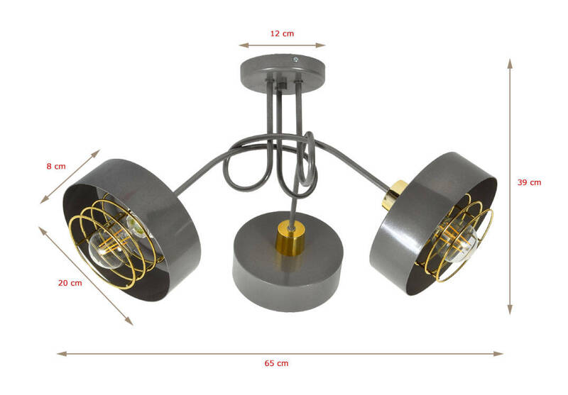 Lampa do pokoju dziecięcego niebieska Edison Koszyk Loft