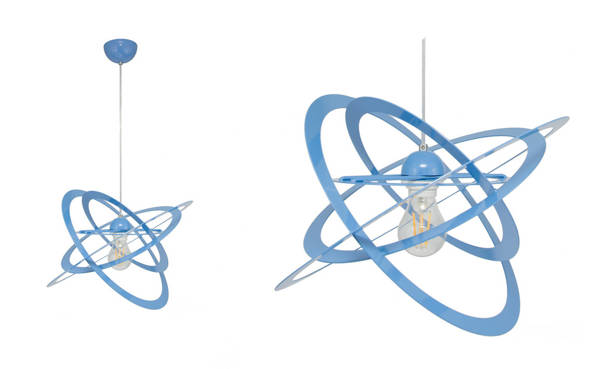 Lampa do pokoju dziecięcego niebieska Sferis 